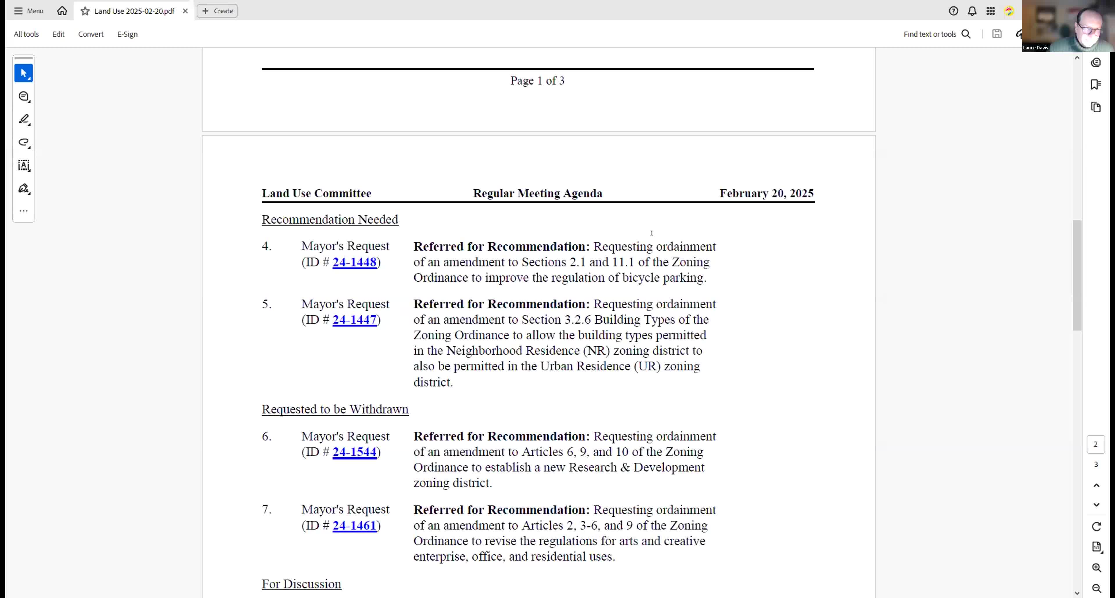 Committee approves permitting NR building types in UR district to reduce nonconformities