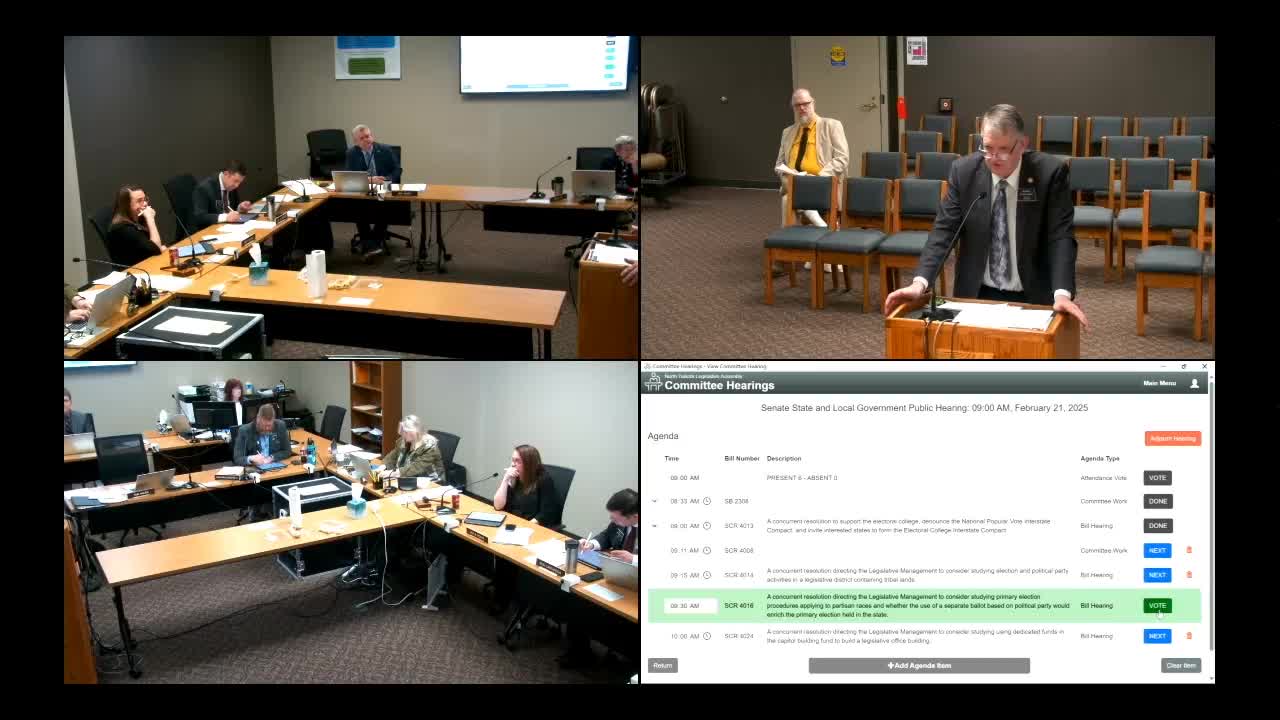 Committee approves study of separate-party primary ballots to examine costs and effects