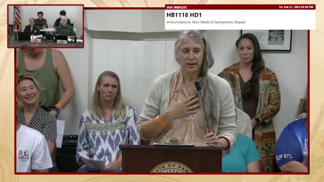 Julianne King testifies against vaccine bill citing son's autism diagnosis