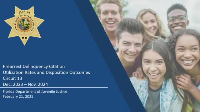 Circuit 13 review finds 62% civil‑citation utilization; members push for ZIP‑level data and JACC model