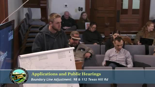 Planning board approves boundary line adjustment and conditional use permit for duplexes on Texas Hill Road