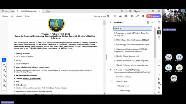 RECC board adopts bimonthly 2025 meeting schedule