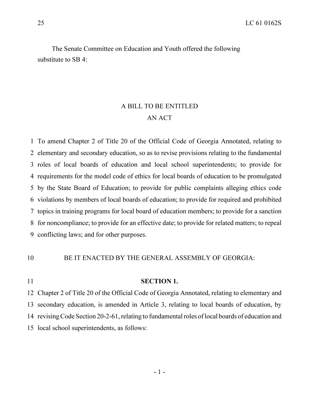State Board of Education mandates training program for local school board members