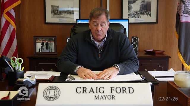 Mayor Craig Ford reports economic outreach, ribbon-cuttings and new 'Welcome to Gadsden' signs