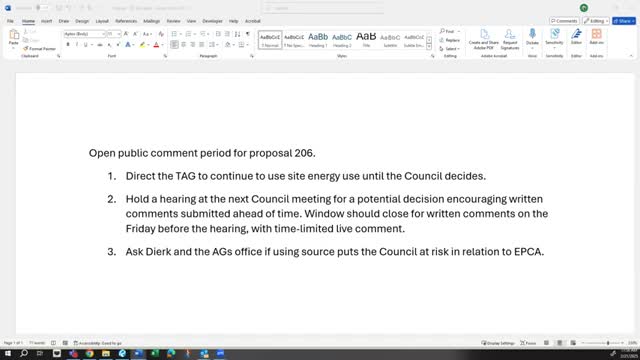 SBCC adopts short website statement on I‑2066 and directs staff to post links, explains next steps for energy code petitions