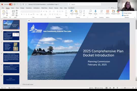 Planning commission previews 2025 comprehensive-plan docket; March 5 ratification hearing scheduled