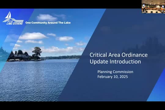 Planners announce 2025 update to critical areas ordinance, including aquifer protection and riparian science