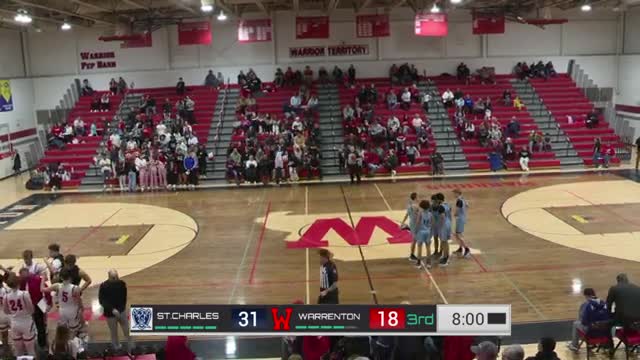 Warren Warriors battle Wharton Pirates in intense senior night basketball showdown