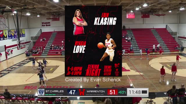 Warrington rallies behind press to beat Saint Charles 65-51 on senior night