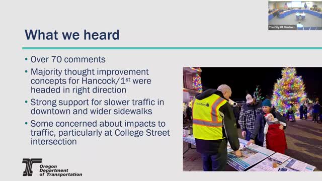 Council discusses TVF&R proposal to rebuild Station 20 and possible transfer of property; no formal action taken