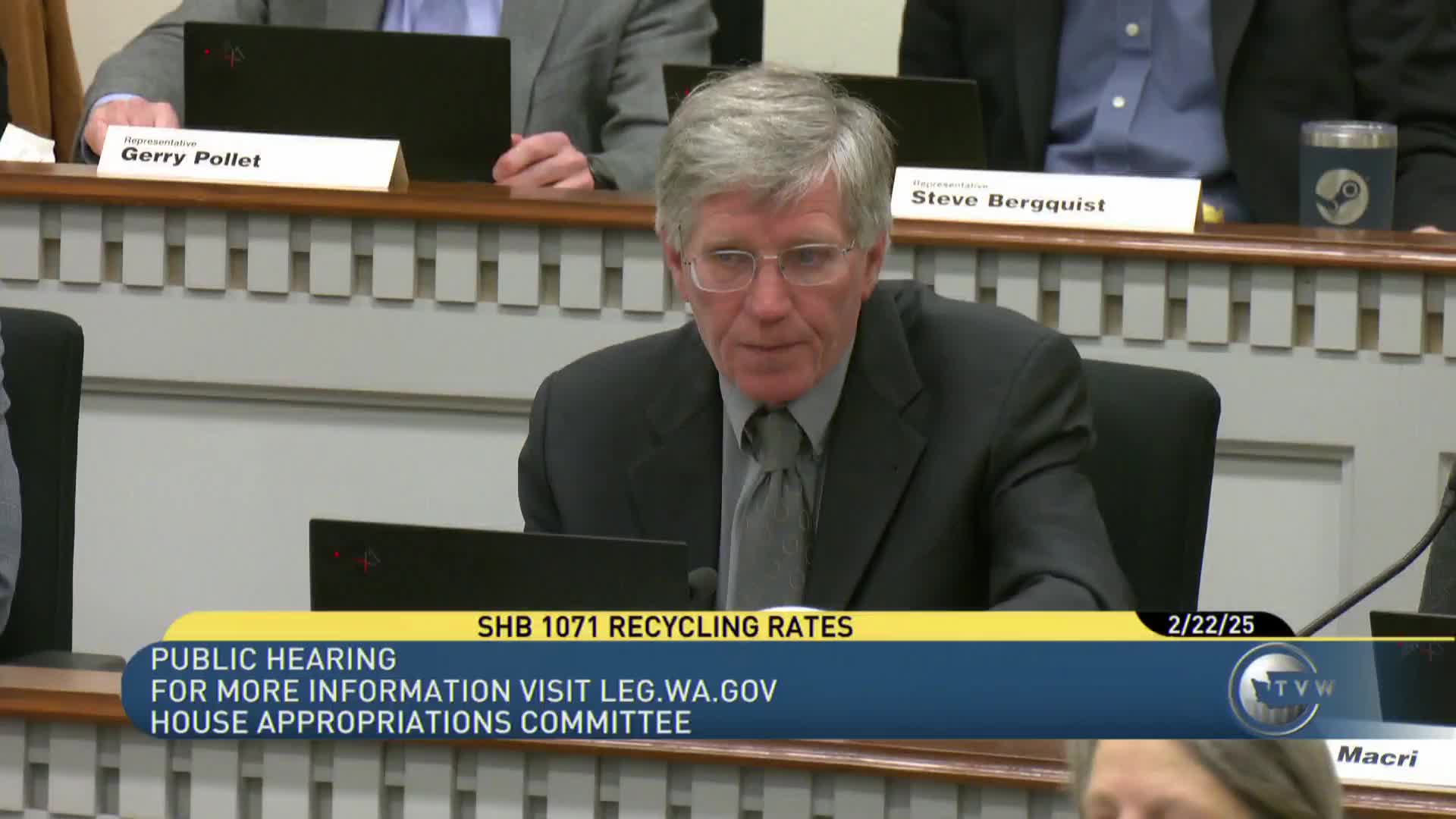 Committee hears split testimony on recycling bills: needs assessment versus full EPR program