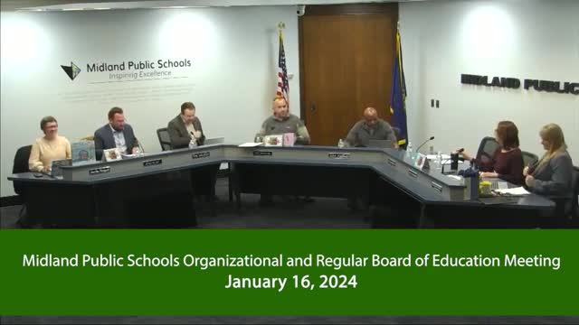 Midland Public Schools elects new board officers and approves 2024 meeting schedule
