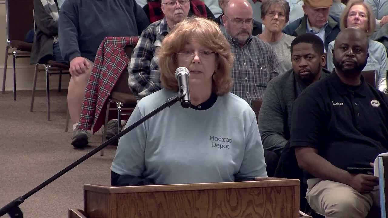 Residents urge Coweta County officials to save historic depot building in Madras