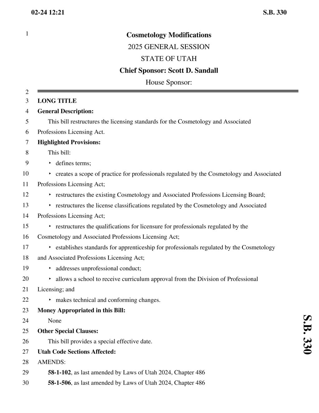 Utah enacts new regulations for master esthetics licensing and practices