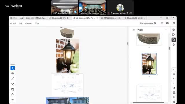 Committee reviews historic renovations for 1854 Sandberg Street property