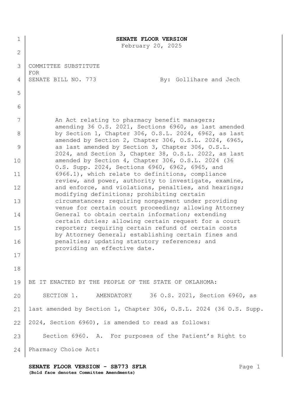 Oklahoma Attorney General targets pharmacy benefits managers violations with new enforcement rules