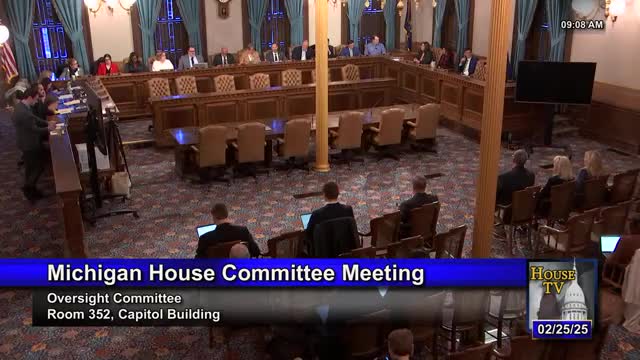 Michigan auditor general briefs House Oversight Committee on audit role, powers and procedures