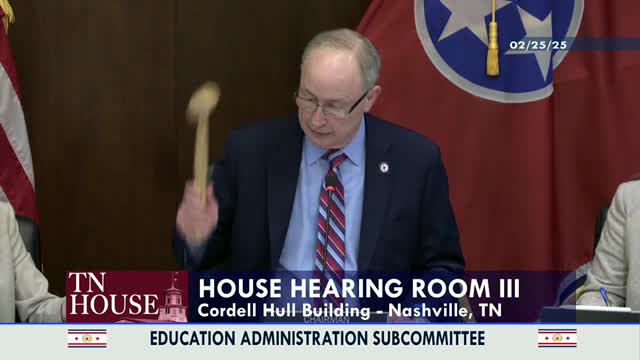 Subcommittee advances multiple education measures; calendar updated and one bill dies for lack of motion