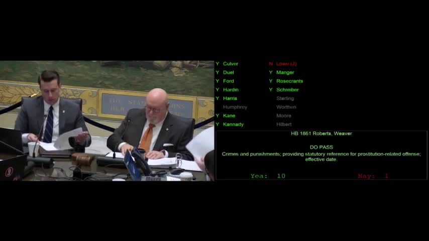 Oklahoma House committee advances slate of trust, criminal justice and carry bills