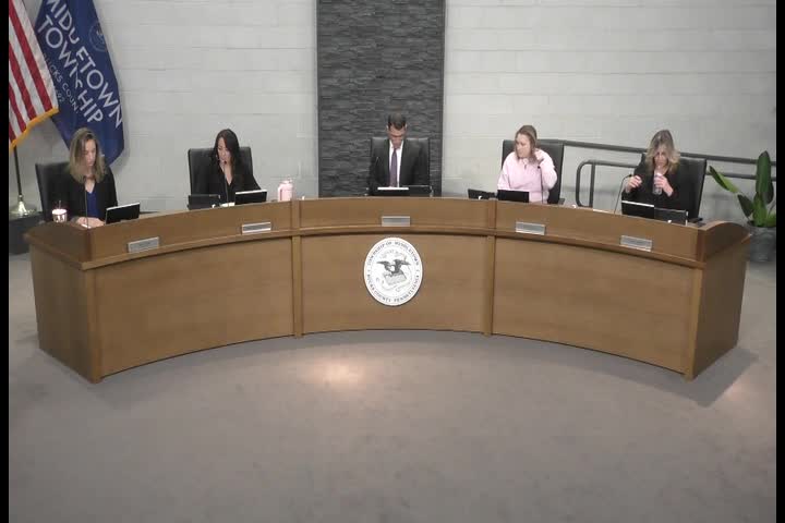 Neshaminy High senior Dakota Yates sings national anthem at Middletown Township meeting