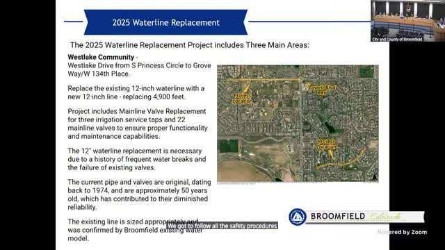 Broomfield initiates $44M water infrastructure replacement on 136th Avenue