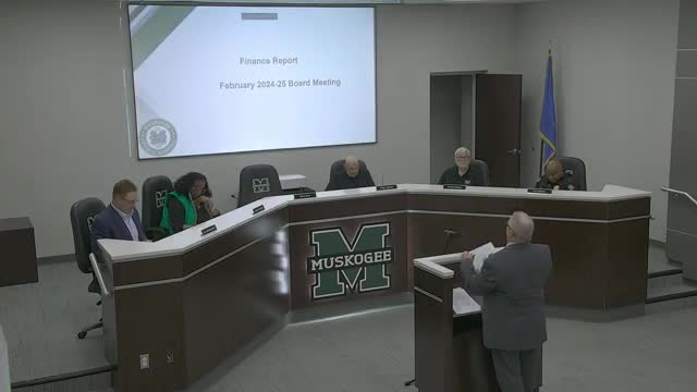 Muskogee board approves consent agenda, sets $6.825 million bond sale and designates district representative