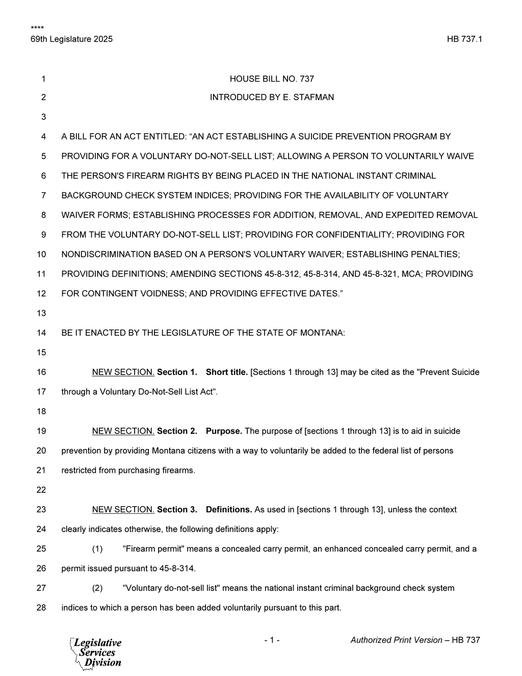 Montana Legislature approves HB 737 for enhanced concealed carry permits