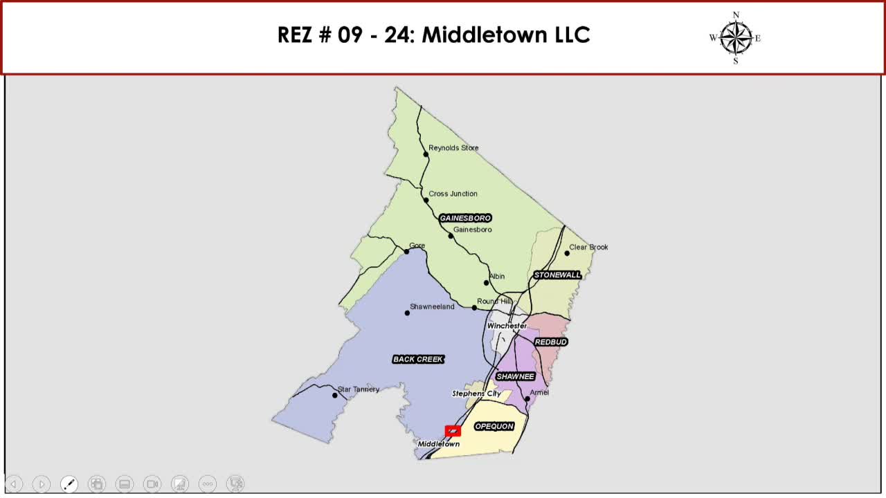 Frederick County Planning Commission reviews 101 acre industrial rezoning near Middletown