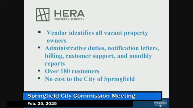 Springfield officials propose vacant property registry for commercial and industrial sites