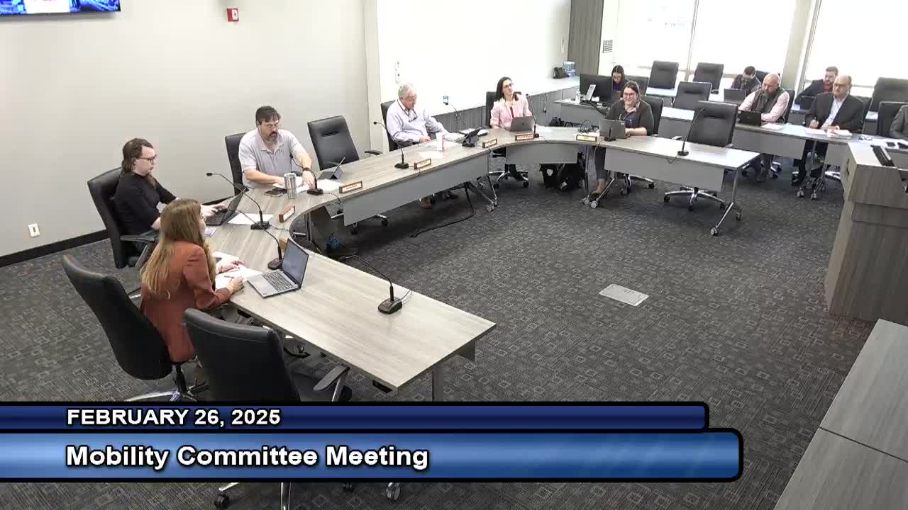 Mobility Committee approves minutes and clears several matrix items in unanimous votes