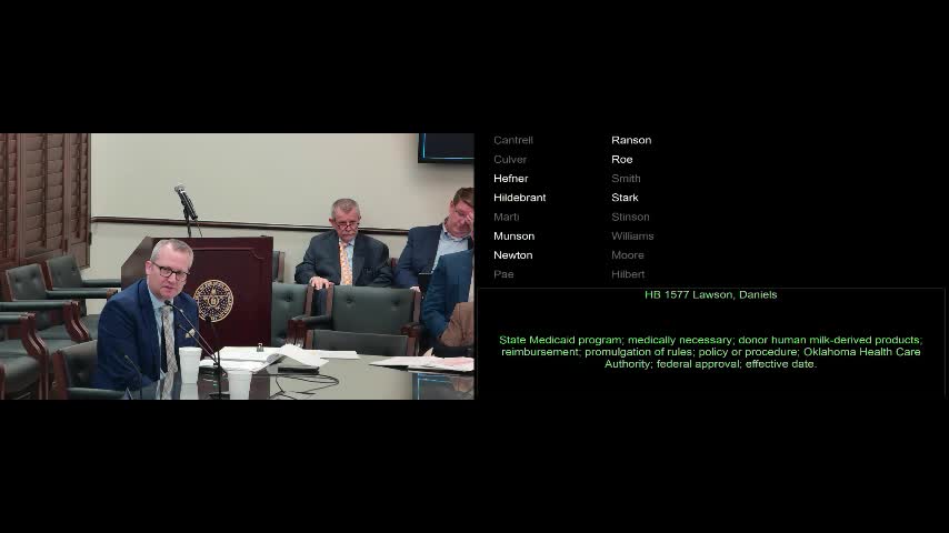 Oklahoma lawmakers advance bill for donor milk and fortifiers for premature infants