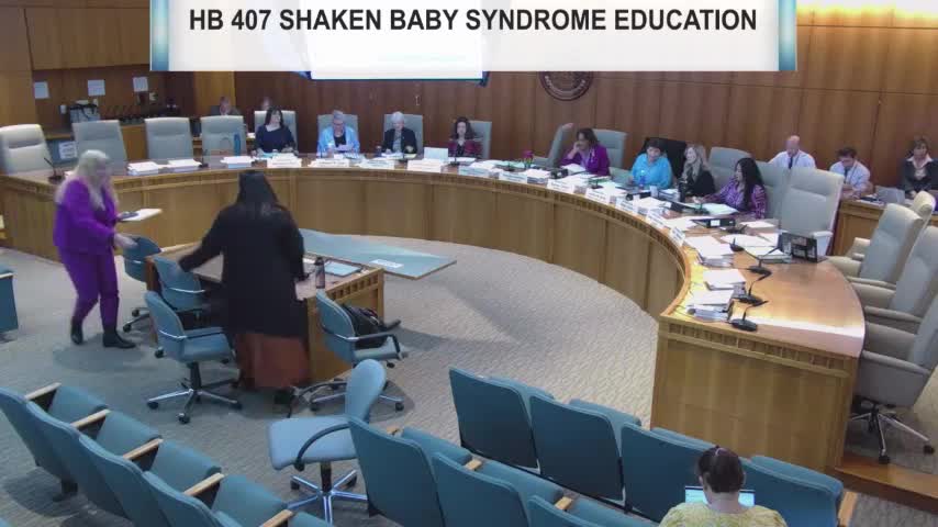 Legislature allocates $300000 to health department for shaken baby syndrome prevention training