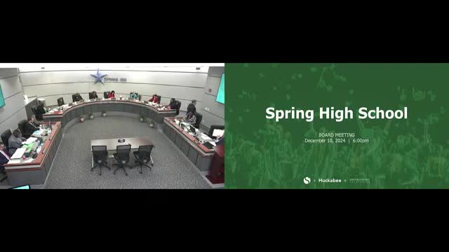 Spring ISD unveils Spring High School design plan after bond approval