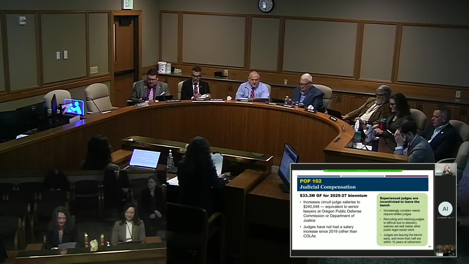 Oregon lawmakers seek to raise circuit judge salaries amid recruitment challenges