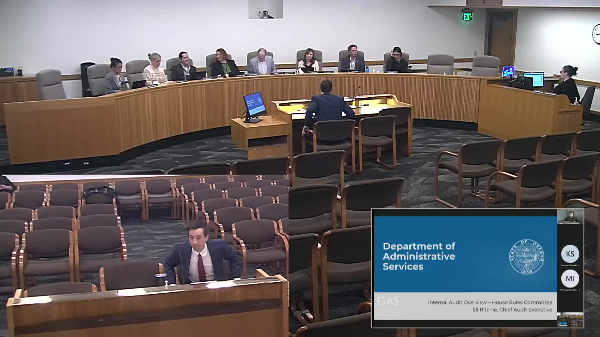 Department of Administrative Services outlines internal-audit standards, three-lines model and recent agency compliance gains