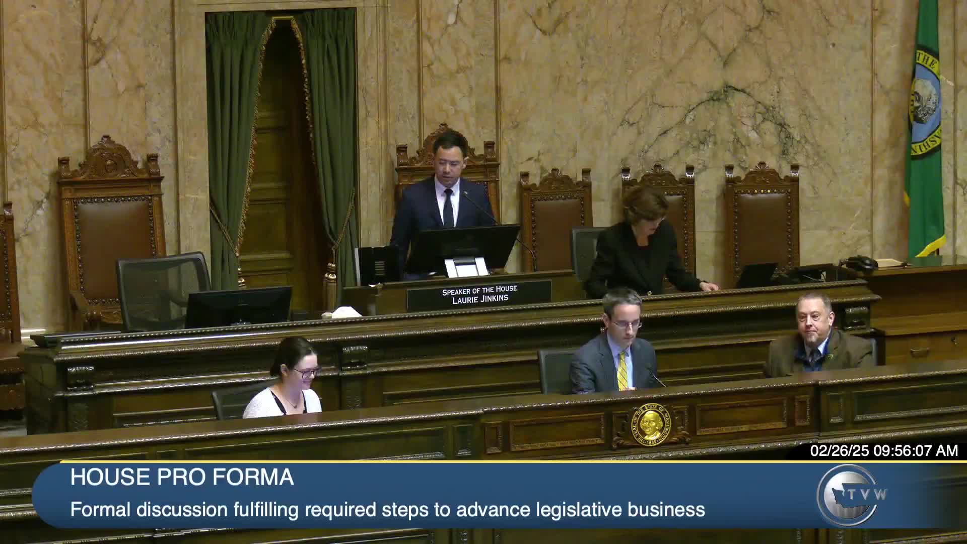 House approves prior minutes, receives Senate message on two bills and adjourns