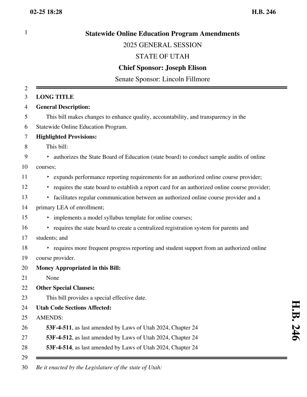 Utah State Board updates online education enrollment rules for private and home school students