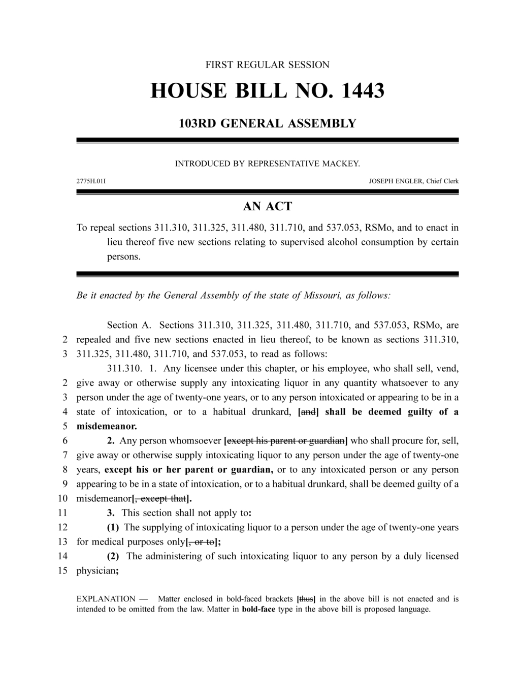 New Missouri law addresses alcohol violations and testing for minors