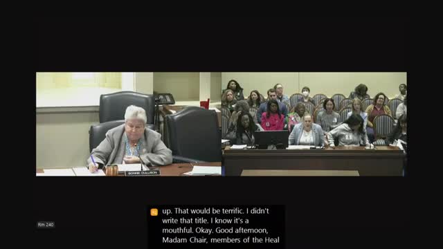 Delegate Bagnall advocates for House Bill 871 to strengthen community health worker support