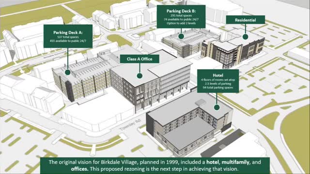 Huntersville plans major redevelopment with new parking deck and mixed-use community