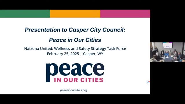 Casper explores joining global Peace in Our Cities network to enhance community safety
