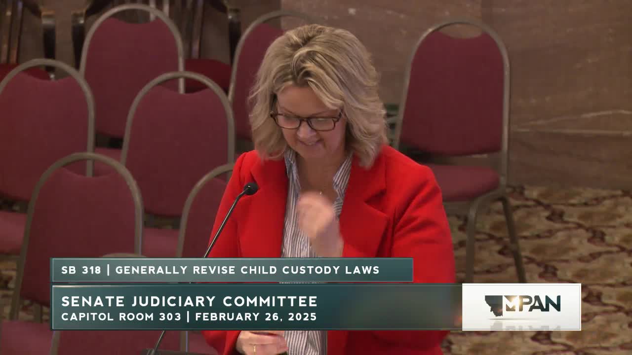 Montana Senate Committee Advances SB 318 to Protect Children in Custody Cases