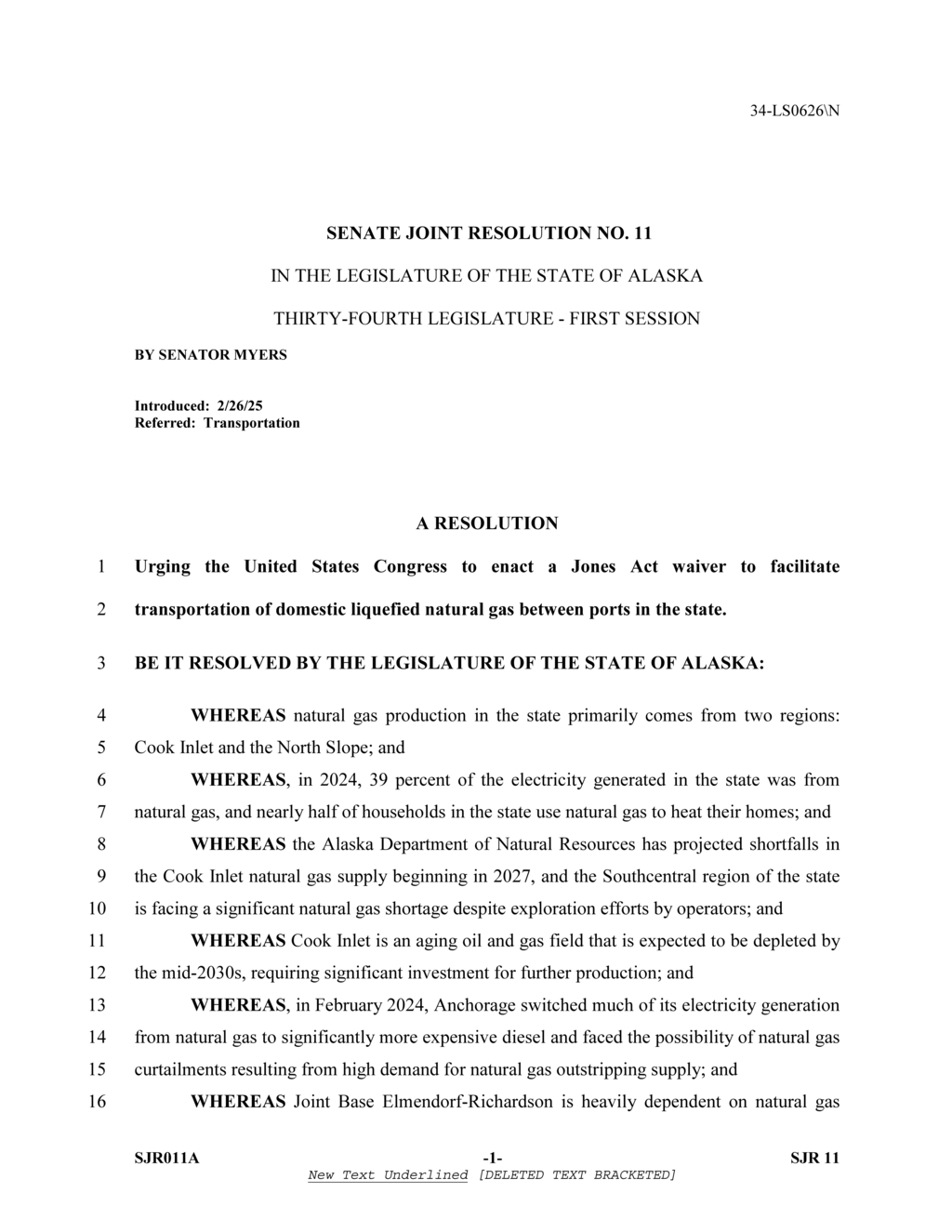 Alaska Legislature calls Congress to waive Jones Act for LNG transportation