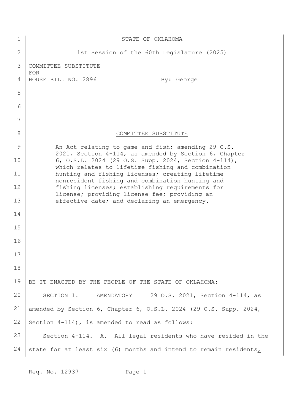 State sets new lifetime fishing and hunting license fees for residents and nonresidents