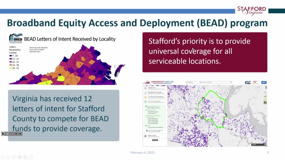 Stafford County progresses on broadband initiative for unserved residents
