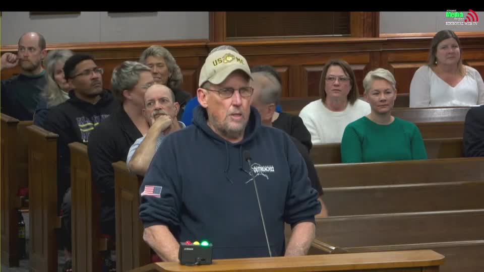 Resident Hunsinger urges transparency in water use by Amazon data centers