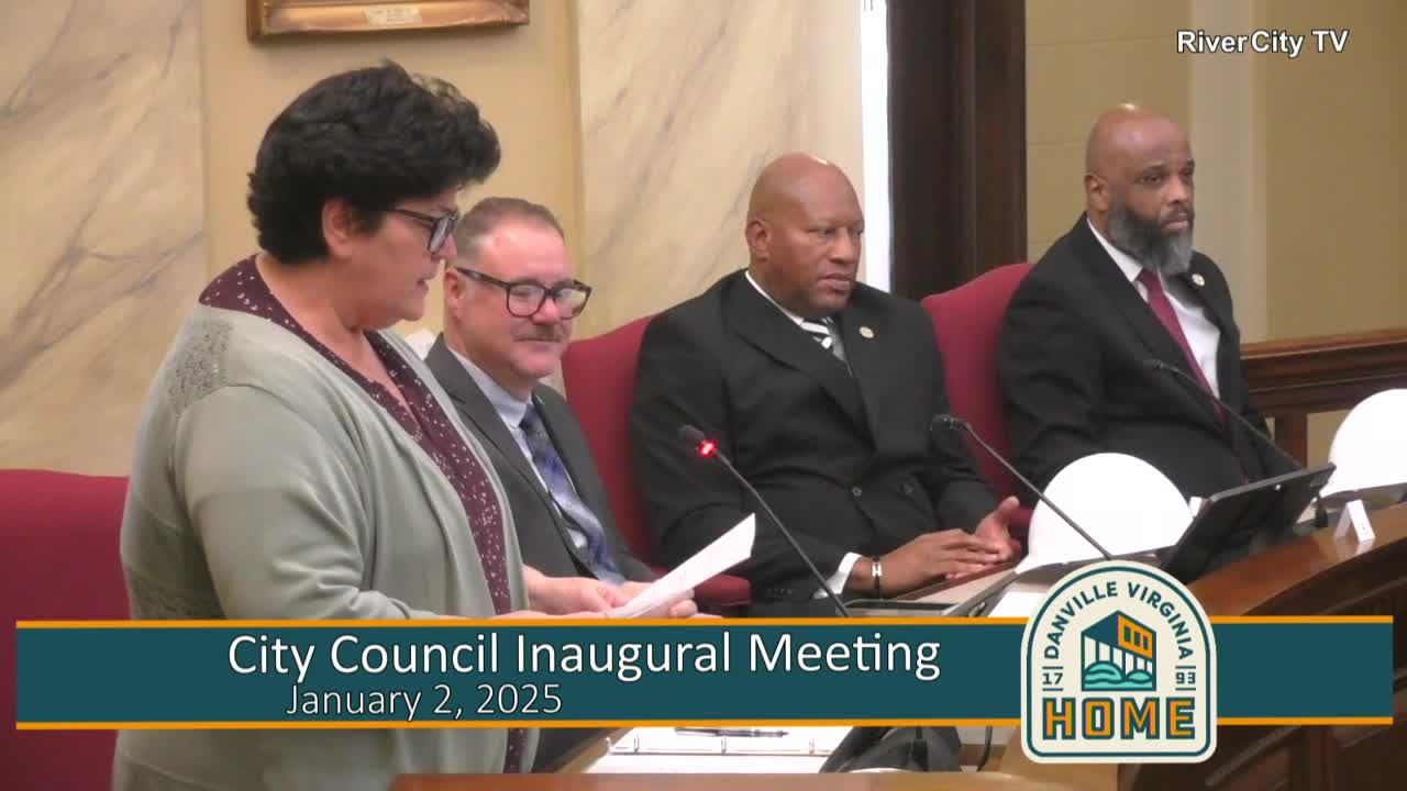 Danville Council Swears in Reelected Members and Elects New Mayor and Vice Mayor