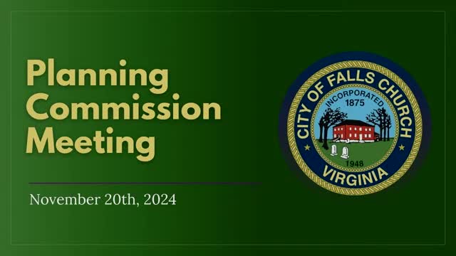 Falls Church Planning Commission honors Paul Stoddard at final meeting
