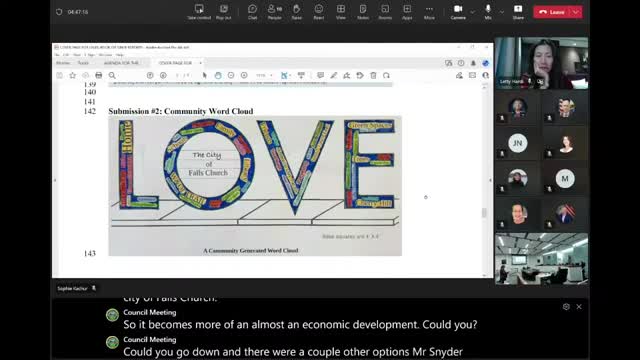 Falls Church Council debates community involvement in new love sculpture design