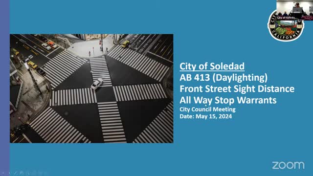 City officials present new safety measures under AB 413 daylighting law